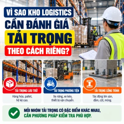 Vì sao kho logistics cần đánh giá tải trọng theo cách riêng?