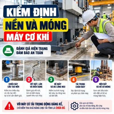 Kiểm định nền và móng máy cơ khí